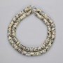 Dalmatian Jasper Beads Cylindrical, 6x6 mm diameter, 38 cm length on thread