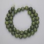 Jadeite Beads Smooth Spheres, 10.5 mm Diameter, 39 cm Length on Thread