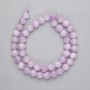 Kunzite Beads, Smooth Ball Shape, Diameter 8.5 mm, Length Approximately 39 cm on Thread