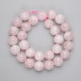 Madagascar Pink Quartz Beads, Smooth Round Beads, 14mm Diameter, 38cm Length