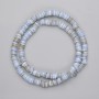 Skafarka shell rondel beads, 5×2 mm, ± length 38 cm, on thread