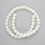 Mother-of-Pearl Beads, Smooth Round Balls, 9 mm Diameter, Approximately 39 cm on Thread