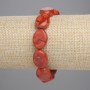 Sponge Coral Bracelet with Oval Beads 16×12 mm ± (Stretch), Length 18 cm