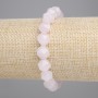Rose Quartz Faceted Bracelet, 5mm beads, diameter 10x8, length ~18 cm, elastic