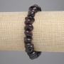 Faceted garnet bracelet 10–13×4–6 mm, length 18 cm, stretchy