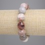 Fossilized Coral Bracelet — Smooth Bead, 14 mm diameter, 18 cm length, stretch