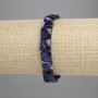 Sodalite Bracelet, Faceted, Square Beads, 18 cm (Stretch)