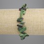 Zoisite bracelet with butterfly shape, faceted beads, diameter 8-16×2-8 mm, length 18 cm, stretch