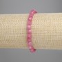 Faceted Tourmaline Bracelet, bead size 6x5 mm, length approx. 18 cm, elastic