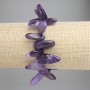 Amethyst faceted bead bracelet, diameter 15–20 × 5–10 mm, length 18 cm ±