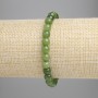 Jadeite Bracelet with Smooth Beads, 6mm Diameter ±, Stretch, 18 cm+