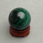 Malachite decorative sphere, diameter 25 mm, weight 33 g