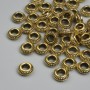 Gold-colored bead insert, 7×3 mm, hole diameter ~3 mm, packaging ~39 pcs