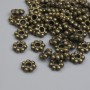 Bronze Bead Insert, bronze color, 5.5×1.5 mm, hole diameter ~2 mm, packaging approx. 48 pcs