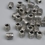 Silver bead insert 6x5 mm