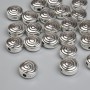 Silver-Colored Bead Insert, 7.5 mm Diameter, 1.5 mm Hole, Packaging 20 g ~ 22 pcs