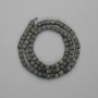 Ocean Jasper Cube Beads, 4x4 mm, 39 cm length +/- on thread