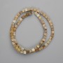Landscape Jasper Cube Beads, 4.5 mm, 39 cm strand