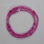 Cube Tourmaline Beads, 4×4 mm, length approx. 39 cm on thread
