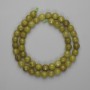 Chrysoprase (peridot) beads, faceted round beads, 7.5 mm diameter, 38 cm length on a cord