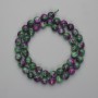 Zoisite Beads, Faceted Round Beads, 8 mm Diameter, approx. 37 cm Long on Thread