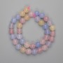 Morganite Beads Smooth Ball, 10mm diameter, about 38cm length on thread