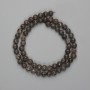 Coffee Jasper Faceted Round Beads, 6 mm diameter ±, 36 cm length ± on thread