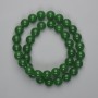 Jade Beads, Smooth Round Balls, 10mm Diameter, 38 cm Length on Beading Thread