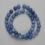 Blue Aventurine Beads, Smooth Round 8.5 mm, 38 cm on Thread