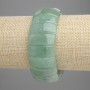 Nephrite Bracelet - 25×10 mm Link, 18 cm Length, Stretch