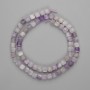 Amethyst beads, faceted cube 5.5x5.5 mm, length approx. 39 cm on thread
