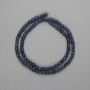 Rough Sapphire Beads, Faceted Cubes 4x4mm, 39 cm on Thread