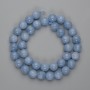 Aquamarine Beads, Smooth Round 10mm±, 38 cm± Length on Thread