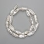 Baroque Pearl Beads with Gasoline Shade 16-23×7-8 mm, 38 cm+