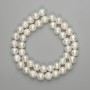 Natural freshwater pearl beads, 8.5 mm, on thread