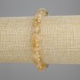 Citrine Bracelet with Smooth Beads, 8.5 mm Diameter, 18 cm Length, Elastic