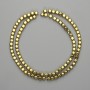 Hematite cube beads 4x4 mm ± golden color, length 39 cm+