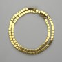 Hematite Cube Beads Golden 4x4 mm