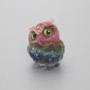 Souvenir Owl Figurine Made from Recycled Assorted Stone Chips, diameter 60×50×40 mm+