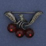 Brooch 'Cherries'