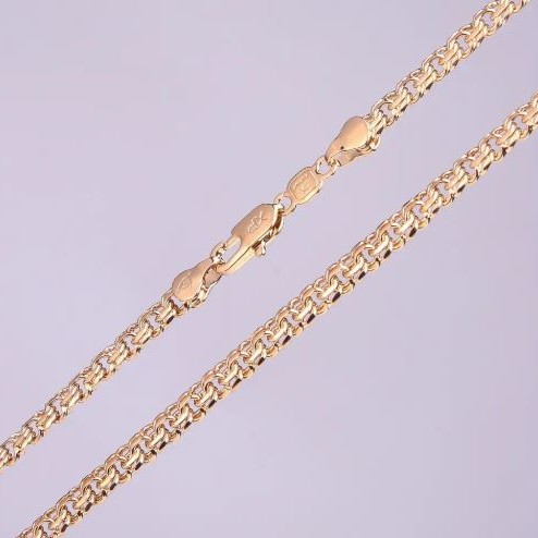 Xuping Armor Chain, 5mm Thick, 49–51 cm Length, 18k Gold Plated