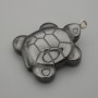 Hematite 'Turtle' Pendant 40×30 mm+