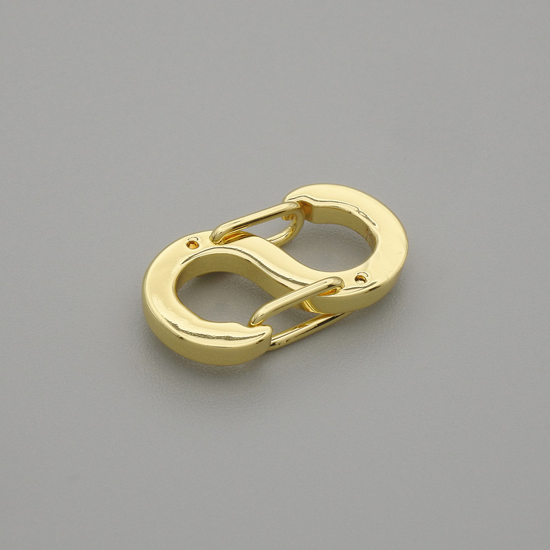 Gold-tone lock clasp 16×8.5 mm