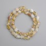 Faceted Citrine Beads, diameter 8–10×8–9 mm +-, length 40 cm +