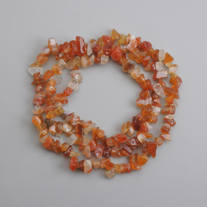 Agate Chip Beads, diameter 6-11×3-7 mm, length 76 cm