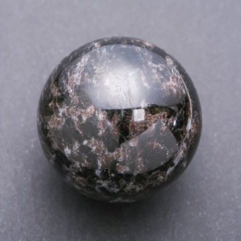 Nuummite Sphere, natural stone, diameter 70 mm ±, weight 554 g