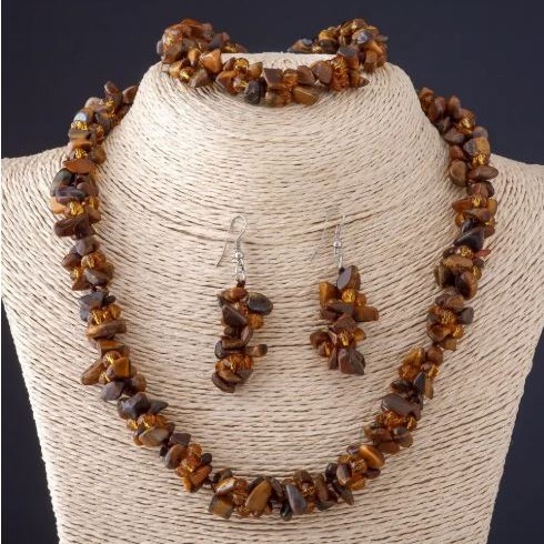 Set 'Trio' with Tiger's Eye