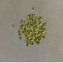 Green rhinestone beads, diameter 2.5 mm (±), packaging 4 g (±)