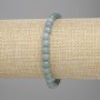 Jadeite Bracelet with Smooth Beads, 6 mm Diameter, 18 cm Length, Elastic