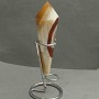 Cone-shaped Souvenir Pencil with Natural Agate Geodes, 133×33 mm ±, weight 152 g, with Stand